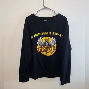 Spirit Halloween “So Much Fun It’s Scary” Seasonal Sweatshirt (BLACK)